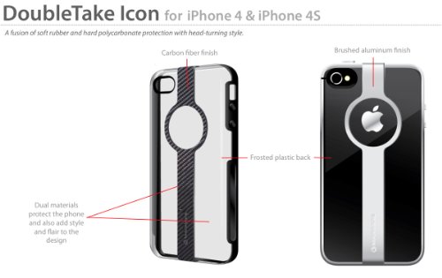 Marware DoubleTake Icon Polykarbonat Schutzh&uuml;lle f&uuml;r Apple iPhone 4/4S&nbsp;Aluminum Preisvergleich