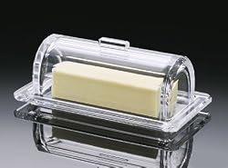 Acrylic Faceted Butter Dish