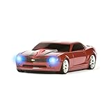 Wireless Mouse - Camaro Red with Black Stripes