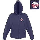 Minnesota Twins MLB Hoody Full Zip Hooded Sweatshirt For Women (Navy)