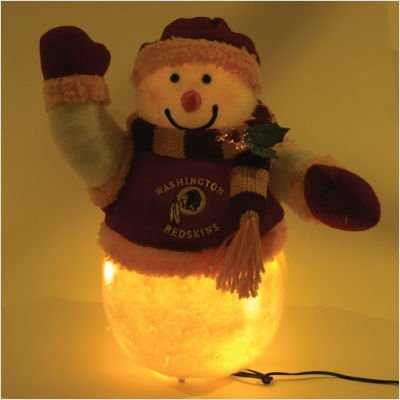Washington Redskins Fiber Optic Snowman