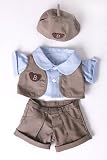 Brownie Outfit Teddy Bear Clothes Fit 14" - 18" Build-a-bear, Vermont Teddy Bears, and Make Your Own Stuffed Animals