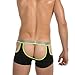 Barsty Men's Sexy Underwear G-string Thong Elastic Smooth Bikini Underwear US S Black