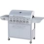 Broil-master� BBQG07EUsilber barbecue griglia a gas 6+1 con atacco per l'Europa grigio