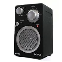 Denver TR-43C UKW Radio AUX Design Kompakt schwarz