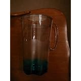 Tupperware Sheerly Elegant Pitcher. Clear with Green Base