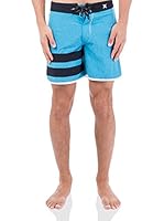 Hurley Bóxer Baño Phantom Block Party Heather (Cielo)