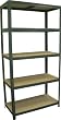 Steckregal Schwerlastregal 180x90x45 cm 5 B�den mit Unterzug 265 kg pro Boden beschichtet