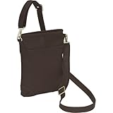 Piel Leather Medium Vertical Handbag Chocolate