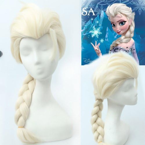 New Frozen Snow Princess Elsa Anime/cosplay Wig Long Curly Weave Hair Full Wigs