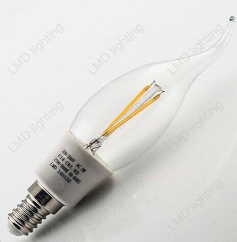 Longlight 1.8 Watt LED Bulb Household Light Bulb 110-30V Voltage Replace Incandescent Bulb 1.8W-25W Clear Tail Candle