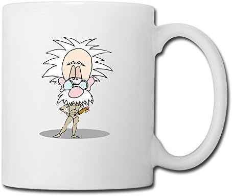 Funny Design Old Professor White Ceramic Mugs White