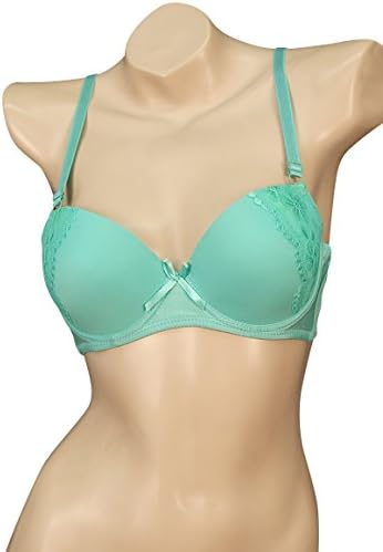 Plain Lace Push Up Bow Bras (Pack of 6) (SKZF)