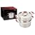 Ethos Hells Kitchen Steamer Set, Stainless Steel Red Handles, 20 cm