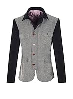 RNT23 Americana Hombre Blazers (Gris / Negro)