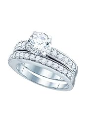 0.75CT-DIA 0.40CT-CRD BRIDAL SET