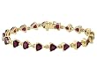 14K Yellow Gold Ruby and Diamond Bracelet