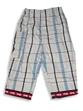 Regatta - Toddler Girls Plaid Twill Pant, Cream, Red, Navy