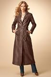 metrostyle Long Leather Coat