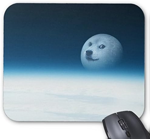 lisaKim wow such moon very doge Office&Gaming Rectangle Mouse Pad in 250mm*200mm*3mm