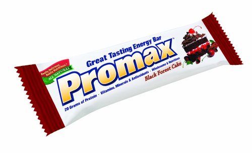 Promax Bar Black Forest Cake (75gm), 12-count Box, 2.2lbs Boxes by Promax Bar
