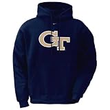 Nike Georgia Tech Yellow Jackets Navy Blue Classic Logo Hoody Sweatshirt