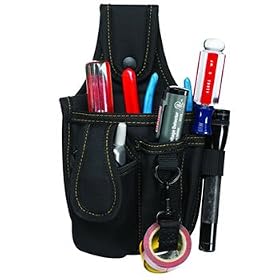 Custom Leathercraft 1501 4 Pocket Tool and Cell Phone Holder by Custom Leather Craft