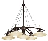 Dark Bronze Five Light Bronze Chandelier