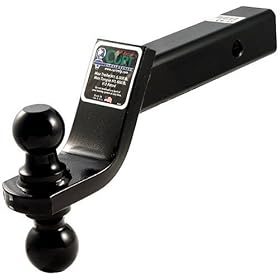 Curt Manufacturing D-43 Reversible Ball Mount With 1 7/8 In and 2 In Balls