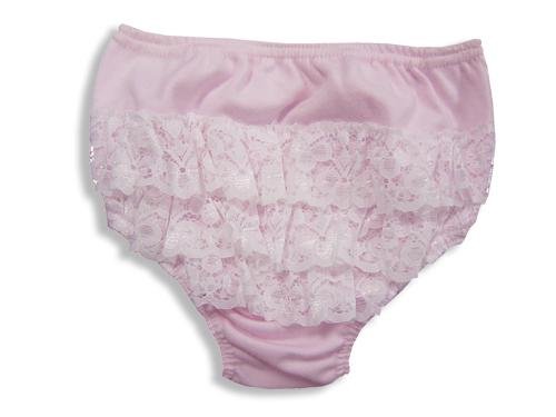 Childrens Toyshop  Toys : Frill Jersey Baby Pant White 6-12m