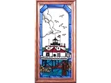 Thomas Point, Maryland LIGHTHOUSE Suncatcher Window 11x22 Glass Panel Framed