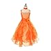 Cinderella Couture Girls Cascading Crystal Organza Rhinestone Party Dress