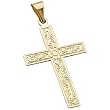 14Kt Yellow Gold Stylish Cross Pendant