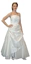 Taft Brautkleid creme