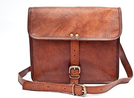 Urban Safari London Unisex Adult Real Leather Satchel Bag Vintage 11 Inch Tan Brown