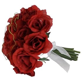 Campanet 358175 18 Red Roses Bouquet with Ribbon, 20cm