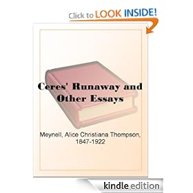 Ceres' Runaway and Other Essays