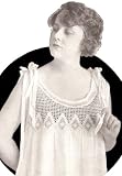 Vintage Crochet PATTERN to make - Antique Filet Crochet Nightgown Yoke Diamond Design. NOT a finished item. This is a pattern and/or instructions to make the item only.