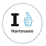 Zoom Produkt-Bild: I like Hartmann Aufkleber - 10 cm Durchmesser
