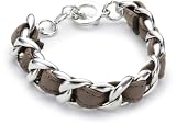 Tokyo Jane Damen-Armband Naomi Mini Linked Leder SI1016BROW1