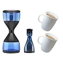 Hourglass Cold Brew Coffee Maker With Two Bodum Corona Whiteware Mug's