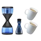Hourglass Cold Brew Coffee Maker With Two Bodum Corona Whiteware Mug's