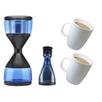 Hourglass Cold Brew Coffee Maker With Two Bodum Corona Whiteware Mug's