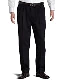 Savane Men's Tall No-Iron Pleated Twill Pant
