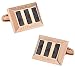 Rudolph Alexander Cuff-Daddy Carbon Fiber Heritage Rose Gold Cufflinks with Presentation Box