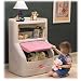 Lift and Hide Storage Chest and Bookcase - Pink