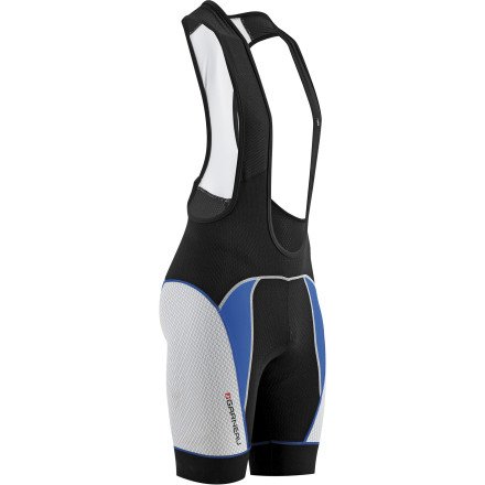 Louis Garneau CB Carbon Men's Bib Shorts Black/Royal, M - Men's Black/Royal, M On Sale