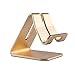 Kingox 889957588089 Tablet Phone Stand Universal Solid Aluminum Alloy Metal Mobile Phone Desktop Holder Cradle for iPad Mini 4/iPhone 6S/6S Plus/SE - Gold
