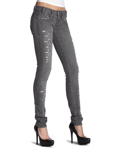 Denim of Virtue Women's Patience Skinny Jean - Grey Acid product image