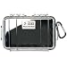 Pelican 1050 Black Clear Micro Case with Clear lid and Carabiner